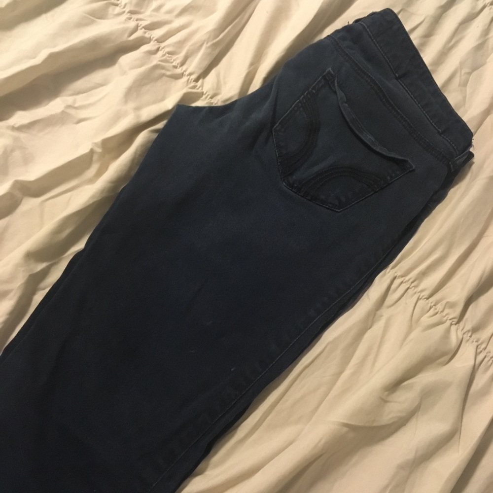 Navy hollister skinny jeans